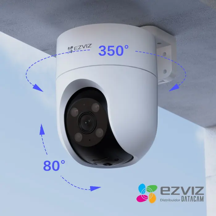 Imagen 2 de Cámara de Seguridad Exterior Wi-Fi EZVIZ H8c 2K Motorizada 360° - CS-H8C-R200-1J4WKFL