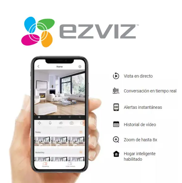 Imagen 4 de Cámara de Seguridad Exterior Wi-Fi EZVIZ H8c 2K Motorizada 360° - CS-H8C-R200-1J4WKFL