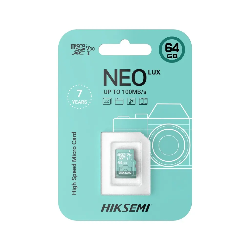 Memoria MicroSD Hiksemi TF-D3/64G 64GB Neo Lux UHS-I V30