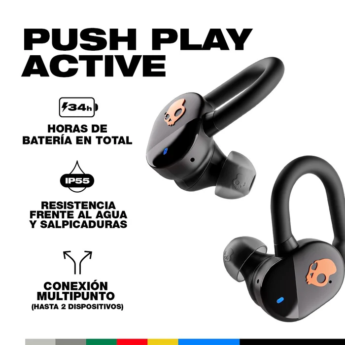 Imagen 3 de Audífonos True Wireless Skullcandy Push Play Active Black